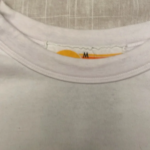 New Aviator Nation White Cropped Sweatshirt Size M - Picture 3 of 4